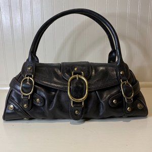 Gianni Bini Leather Flap-over Handbag